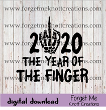 2020 The YEAR of the FINGER SVG