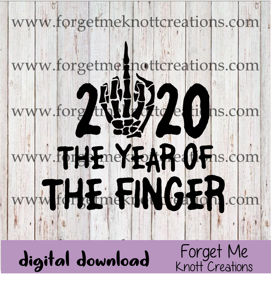 2020 The YEAR of the FINGER SVG