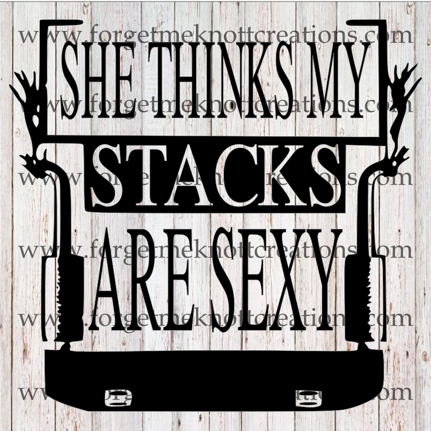 She Thinks My Stacks Are Sexy SVG File
